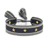 Hand Woven Bracelets Adjustable Studded Stars Bracelet Fashion Jewelry Gifts