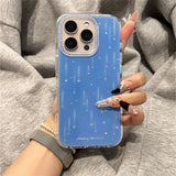 Fashion Meteor Shower Shining Glitter Shockproof Bumper Case For iPhone 16 15 14 13 12 Pro Max Phone Back Cover