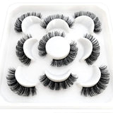 Lashes DD Curl 10-23mm Russian Lashes 3D Mink Eyelashes Reusable Fluffy Russian Strip Lashes eyelashes extensions
