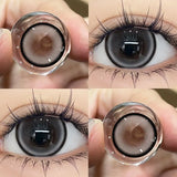 2Pcs Color Colored Contact Soft Circular Lenses Beauty Pupil Large Diameter 14.5mm Black Lens Makeup Free Shipping