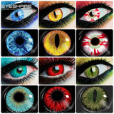 EYESHARE 2pcs Cosplay Contact Lenses Halloween Color Contact Lenses for Eyes Yearly Beautiful Pupil Eye Lenses Cosmetic Contacts