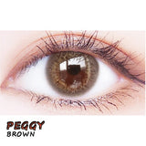 Soft Colored Contact Lens Mate Case Portable Eye Lenses Box Travel Kits Peggy Brown