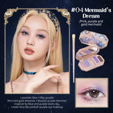 Flower Knows Swan Ballet Eyeshadow Palette Matte Fine Shimmer Pearl Face Palette 6 Colour Glitter Eye Shadow