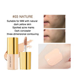 Mini Liquid Concealer High Coverage Corrector Anti Dark Circle Freckle Waterproof Foundation Cream for Face Makeup Base Cosmetic