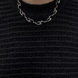 New Hip Hop Flame Shape Necklaces Punk Rock Cool Irregular Necklace Earings for Women Unisex Fashion Party Dancing Jewelry
