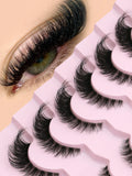 Cat Eye Lashes Natural long Clear Band Lashes Winged End Eye Elongated Eyelashes Faux Mink Eyelashes Makeup