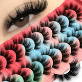 Lashes 3D Mink Lashes Fluffy Reusable Lashes Mink False Eyelashes Soft Wispy Natural Cross Eyelash Extension Makeup