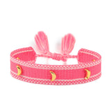 Hand Woven Bracelets Adjustable Studded Stars Bracelet Fashion Jewelry Gifts