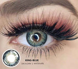 2Pcs Color Contact Lenses For Eyes Natural Colored Lens Yearly Cosmetic With Box King Blue