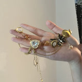 New Chinese Ethnic Style Butterfly Necklace for Women's Light Luxury and Unique Design, Maillard Autumn and Winter Sweater Chain