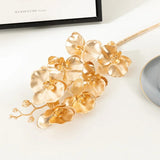Artificial Golden Ginkgo Leaf Flower Christmas Home Decoration Golden Rose Gold Eucalyptus Decoration Flower Arrangement
