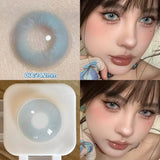 2pcs Natural Blue Lens Colored Prescription Contact Lenses for Eyes Beauty Pupils Myopia Eye Color Lenses Violet Lenses