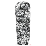 Full-arm Tattoo Stickers With The Crown Of The Virgin Of Jesus And Lion Waterproof Tattoo Stickers