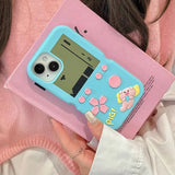 Funny Piggy Game Pattern TPU Phone Case For iPhone 16 15 14 13 12 Pro Max 14 Plus Soft Silicone Back Cover