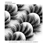 Lashes 5/10 Pairs 3D Faux Mink Lashes Fluffy Soft Wispy Volume Natural long False Eyelashes Reusable Eyelashs Makeup