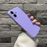 Fashion Purple Shine Glitter TPU Phone Case For iPhone 16 Pro Max 15 13 12 11 14 Plus 16e XS Max XR X 7 8 Plus SE2 Back Cover