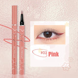 4 Colors Black Matte Liquid Eyeliner Waterproof Lasting Colorful Red Brown Quickily Drying Eyeliner Pencil Eyes Makeup Cosmetics