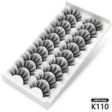 Lashes 5/10 Pairs 3D Faux Mink Lashes Fluffy Soft Wispy Volume Natural long False Eyelashes Reusable Eyelashs Makeup