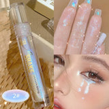 1PCS Diamond Glitter Liquid Eyeshadow Highlighter Lying Silkworm Shiny Brightening Makeup Waterproof Lasting Women Beauty Tools