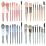 New 8Pcs Makeup Brush Set Makeup Concealer Brush Blush Loose Powder Brush Eye Shadow Highlighter Foundation Brush Beauty Tools