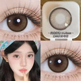 2PCS New Green Prescription Contact Lenses Fashion Pupils Cosmetics Eye Color Lenses Myopia Colored Contact Lenses Blue