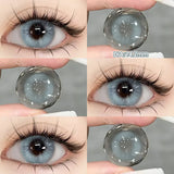 2pcs Natural Blue Lens Colored Prescription Contact Lenses for Eyes Beauty Pupils Myopia Eye Color Lenses Violet Lenses