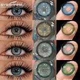 UYAAI 2pcs Halloween Colorful Contact Lenses Anime Cosplay Eye Lenses multicolored lenses Lenses White Black Red Lenses