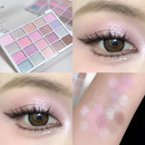 20-color eye shadow tray, cigarette powder, rose tray, warm and warm, and the atmosphere is tender and the powder is not flying
