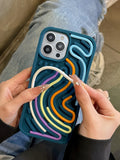 Funny Sensory Activity Board Silicone Decompression Phone Case For iPhone 16 15 14 13 12 11 Pro Max Soft Back Cover