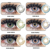 1 Pair Color Contact Lenses for Eyes Natural Brown Lenses Beauty Fashion Monet lense Blue Lenses Green Eye Contact