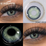 EYESHARE 1Pair Fashion Color Contact Lenses for Eyes Blue Lenses Green Eye Lens Gray Pupils Brown Contacts Yearly Color Eye Lens