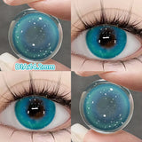 2PCS Blue Cosplay Series Colored Contact Lenses for Eyes With Prescription Cosmetics Pupils Eye Color Lenses Myopia Lens