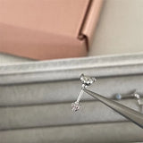 1PC Stainless Steel Left Ear Silver Color Bear Clips Helix Cartilage Fake Piercing Jewelry Non Pierced Earrings