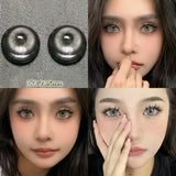 2pcs Natural Blue Lens Colored Prescription Contact Lenses for Eyes Beauty Pupils Myopia Eye Color Lenses Violet Lenses