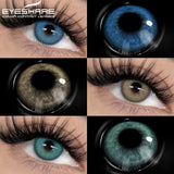 EYESHARE Color Contact Lenses for Eyes 1pair Natural Gray Eye Contacts Green Contact Lenses Blue Lenses Yearly Beautiful Pupils