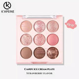 9 Colors Glitter Snowflake Eyeshadow Palette Dream Girl Pearly Eye Shadow Matte Matte Highlights Cool Tone Charming Eyes Makeup