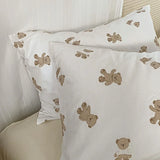 3pcs 100% Cotton Duvet Cover Set (1*Duvet Cover + 2*Pillowcase, Without Core), cute bear Bedding Set for bedroom