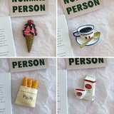 3D Fridge Magnets with Magnet Backing and Simulated Bread Design for Notifications and Decoration Simulated Food Fridge Magnets