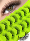 False Eyelashes Faux Mink Eyelashes Fluffy Faux Mink Lashes Wispy Eyelashes Extension Effect Lashes Volume Mink Lashes