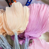 10 Pcs Artificial Crepe Paper Petals DIY Large Peony Flower Wedding Decor Paper Flowers Birthday Party Event Home Backdrop Decor