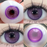 1 Pair(2pcs) Brown Beauty Colored Contact Lenses for Eyes Purple Halloween Lens Big Eye Lens Natural Look Gray Blue Lens