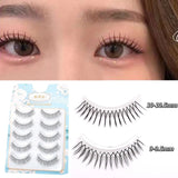 Korean U-shaped Individual False Eyelashes Lash Extension Noglue Idol Lashes Natural Comic Eye Lash Clusters Makeup Cosplay
