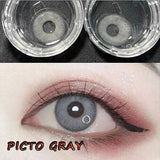 Hotsale 14.20Mm Eye Lenses 1 Year Use Circle Colored Contacts Women Men Anime Accessories Picto Gray