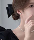 Small Colorful Imitation Pearl Heart Stud Earring for Women Elegant Romantic Temperament Jewelry Accessories Wedding Girl Gift