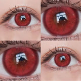 1 Pair/2pcs Vampire Lenses Sick Mary Red Cosplay Contact Lenses for Eyes Anime Colored Eye Lenses for Myopia Yearly Use