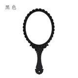 Vintage Carved Handheld Vanity Mirror Makeup SPA Salon Hand Handle Cosmetic Compact for Women
