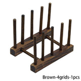 Multifunction Wooden Stand Rack Kitchen Dish Lid Drain Holder Organizer  Kitchen Sundries Rack Cups Shelf Table Book Display