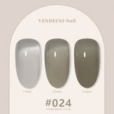 Vendeeni 24 Colors Jelly Transparent Gel Nail Polish Nude Pink Skin Color UV Soak Off Gel Varnish Jade Nail Art Gel Lacquer 15ml