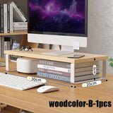 Notebook computer stand desktop computer screen desktop elevated desktop storage and storage pad elevated