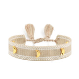 Hand Woven Bracelets Adjustable Studded Stars Bracelet Fashion Jewelry Gifts